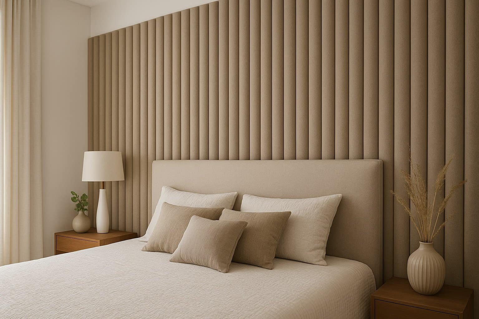 Accent Wall Pleated Cushioned Wall Decor Foldable