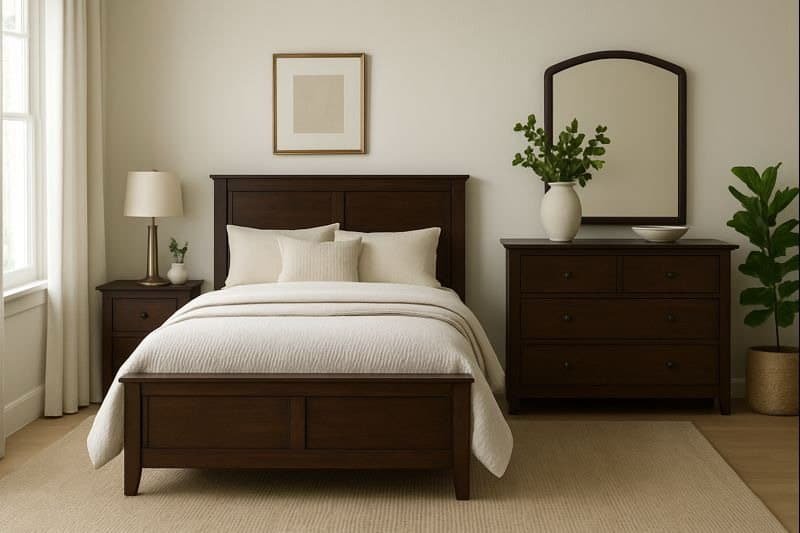 Bedroom Decor Ideas With Dark Wood Furniture