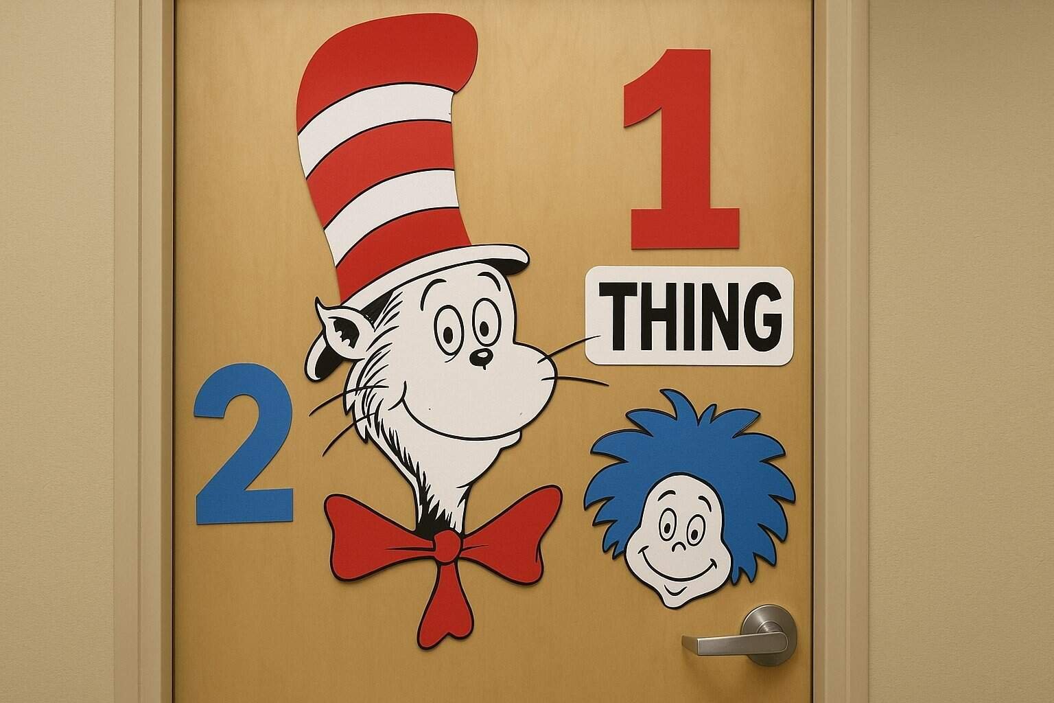 Cat in the Hat Door Decoration Ideas