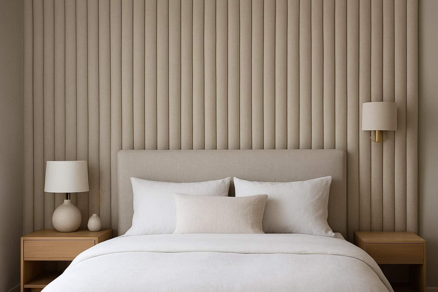 Foldin Linen Accent Wall Pleated Cushioned Wall Decor