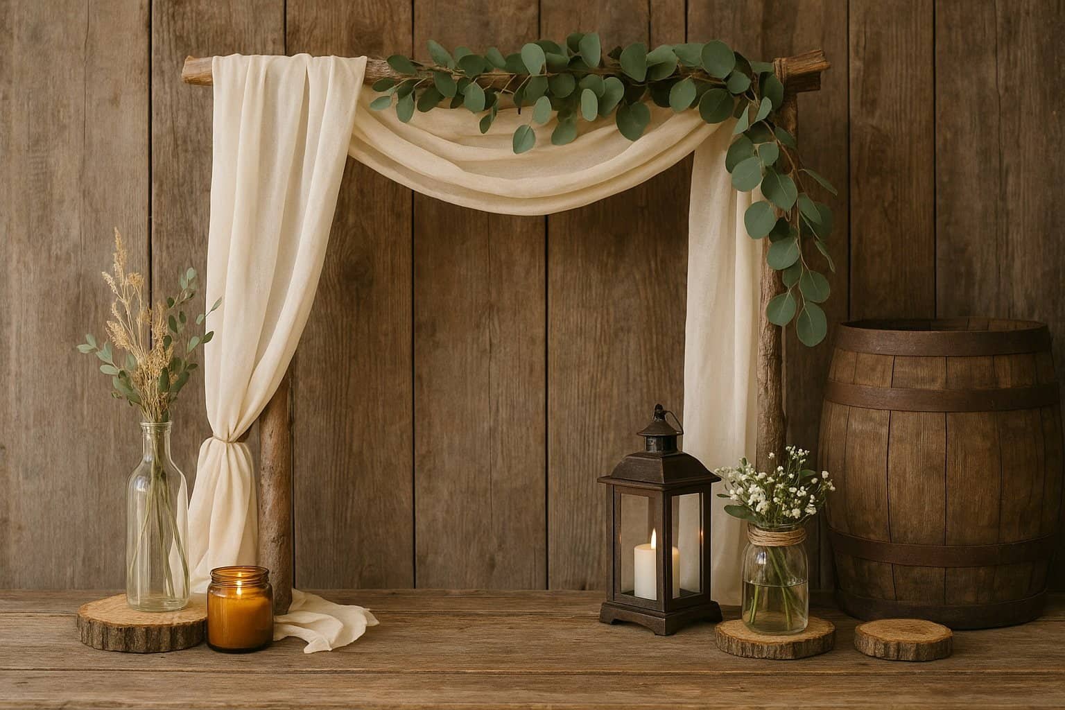 Handmade Low Budget Rustic Wedding Decor DIY