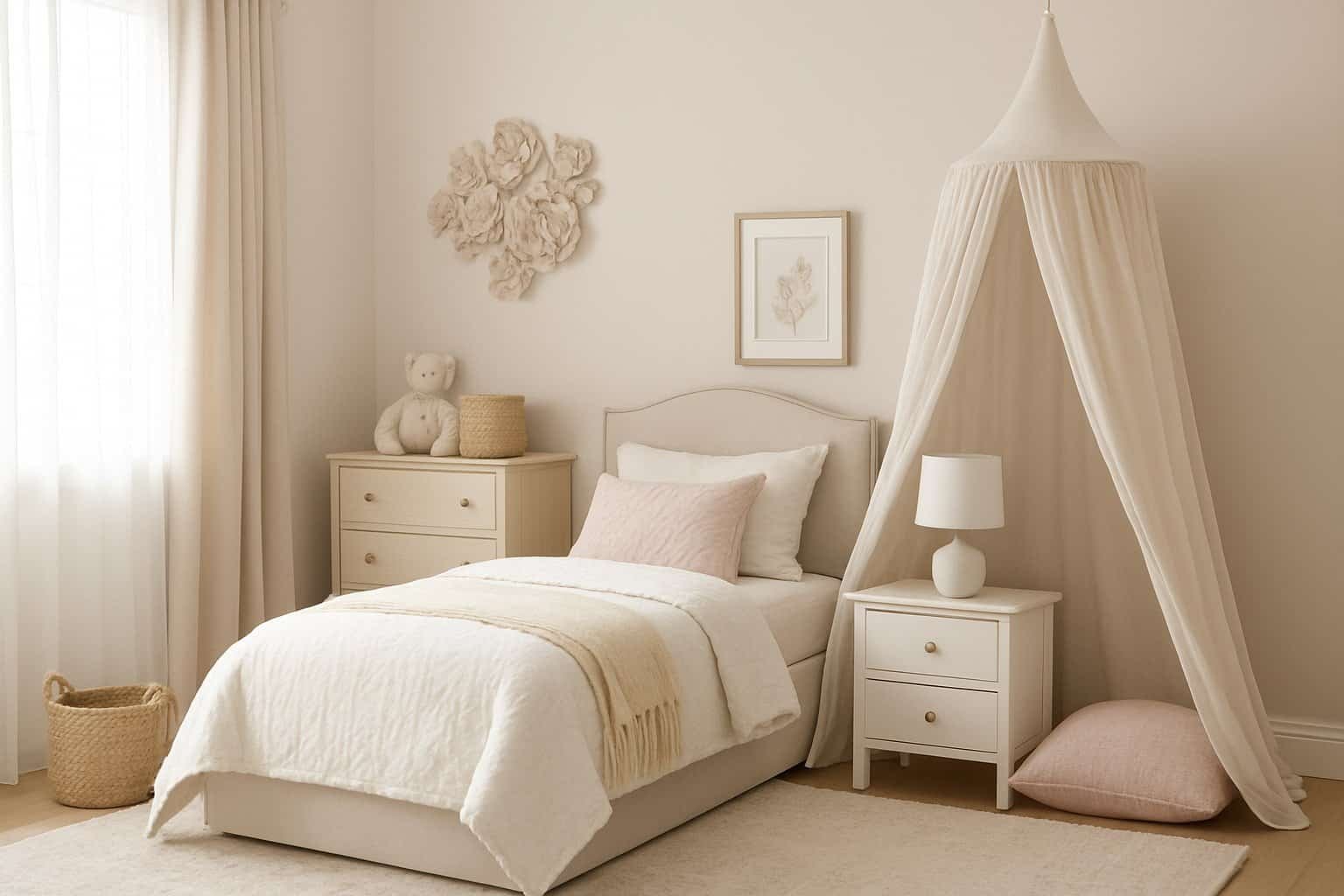 Soft Transitional Decor in a Little Girl’s Room