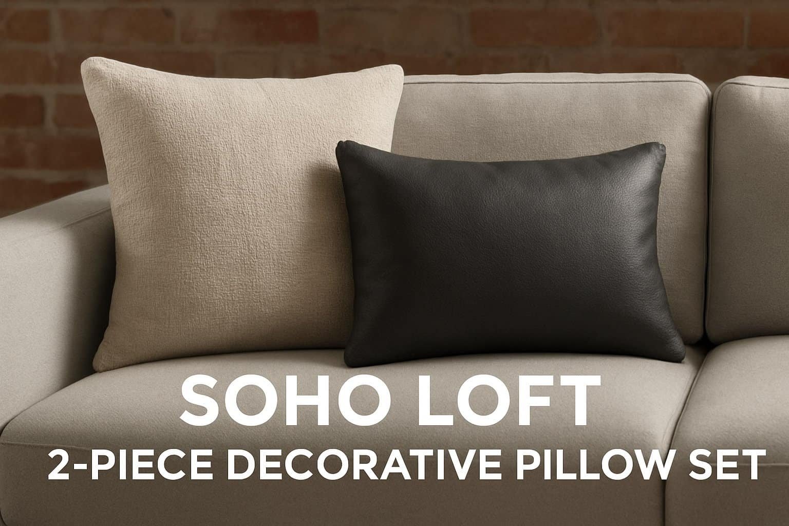 Soho Loft 2-Piece Decorative Pillow Set