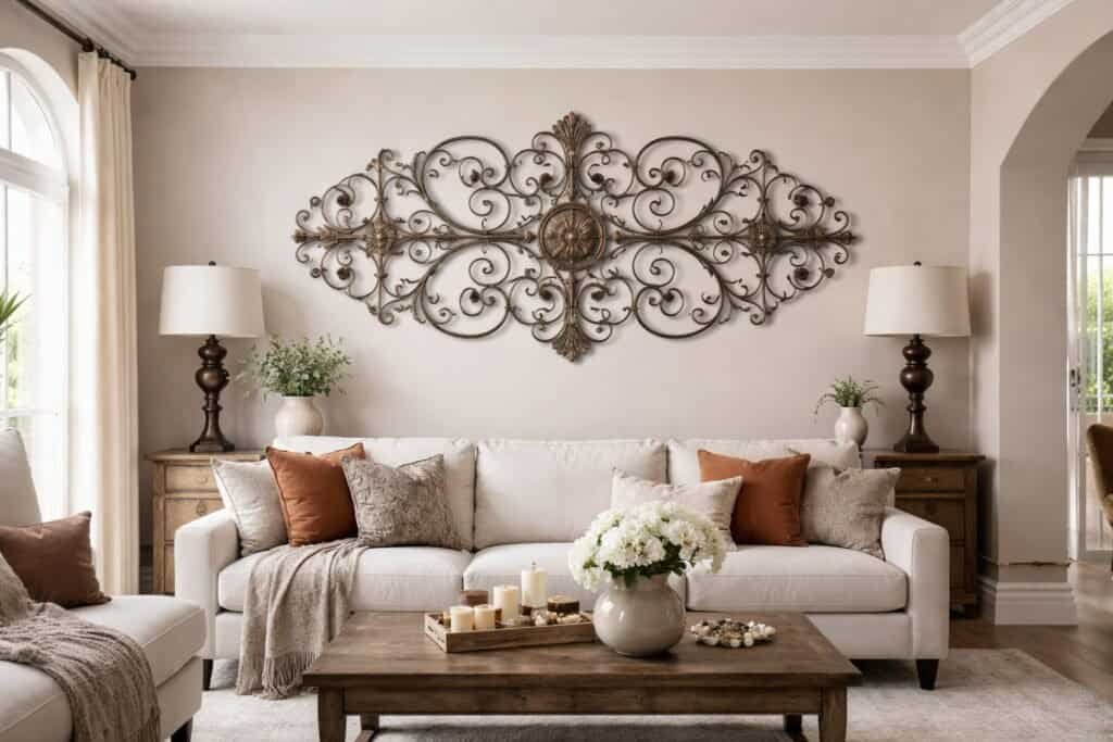 Wrought Iron Wall Decor for Large Area