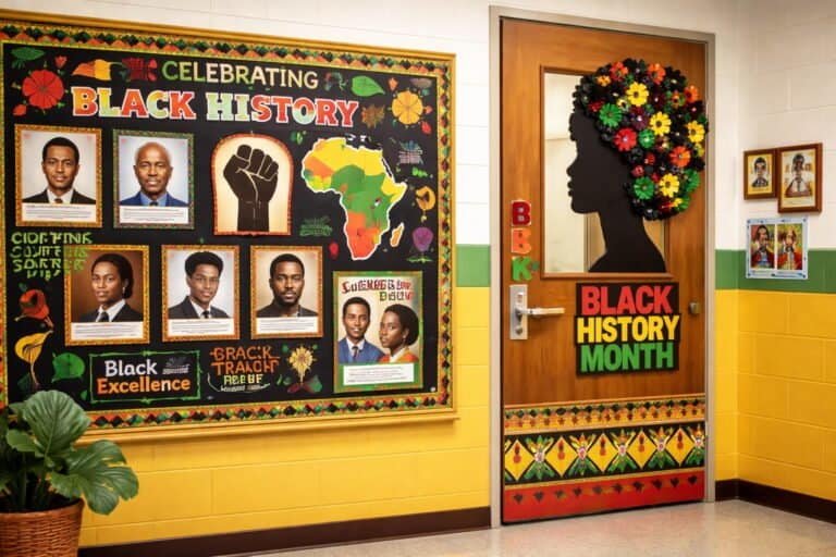 Bulletin Board Black History Month Door Decorations