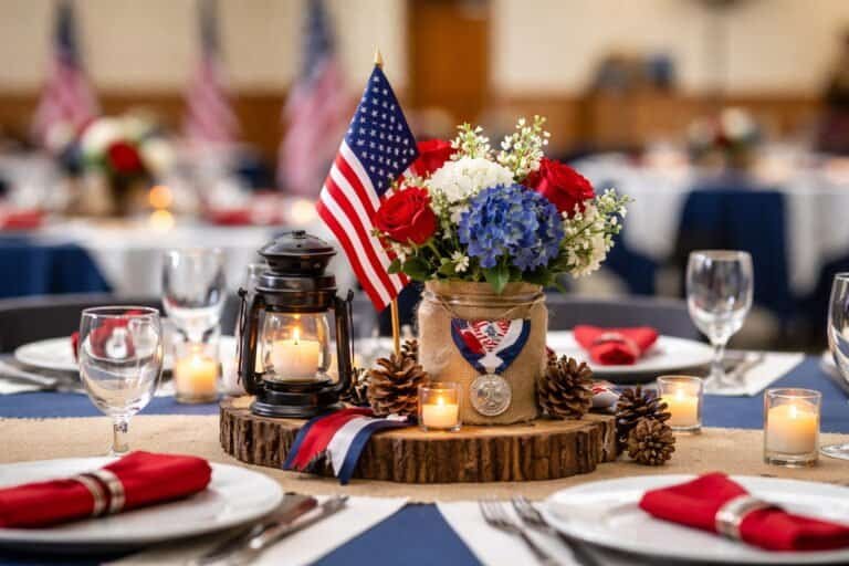 Eagle Scout Court of Honor Table Decorations