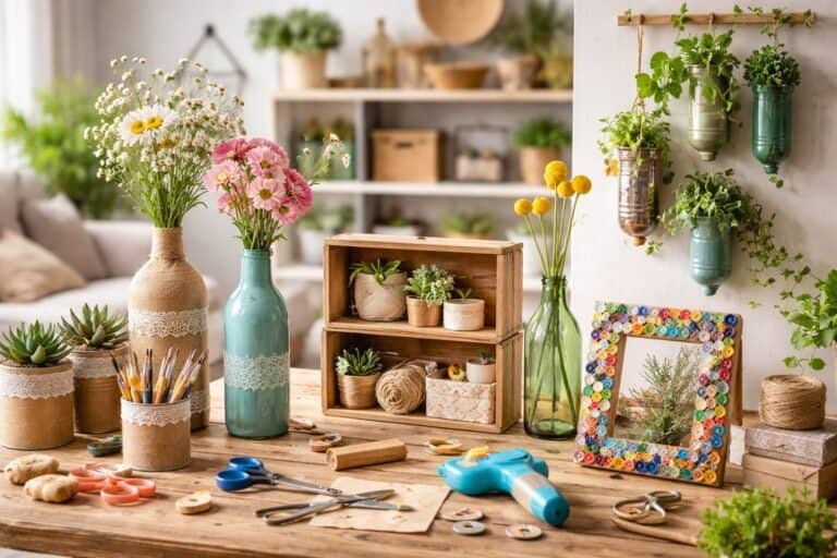 Easy Craft Decoration Ideas for Home Using Recycled Items