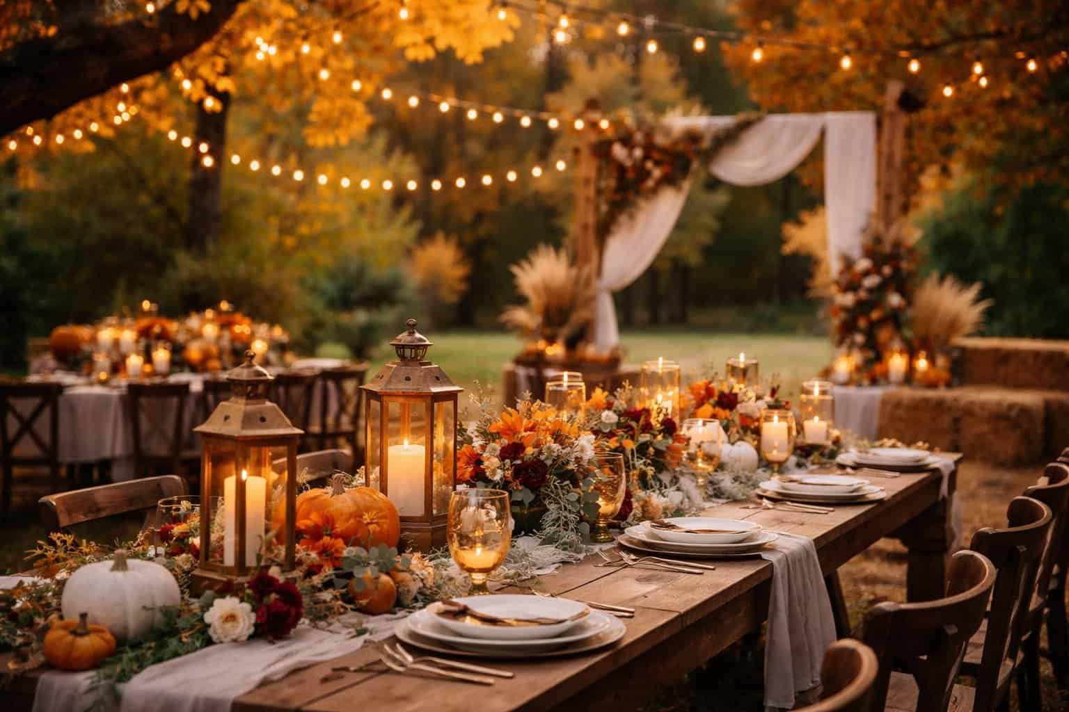 Fall Wedding Decoration Ideas on a Budget