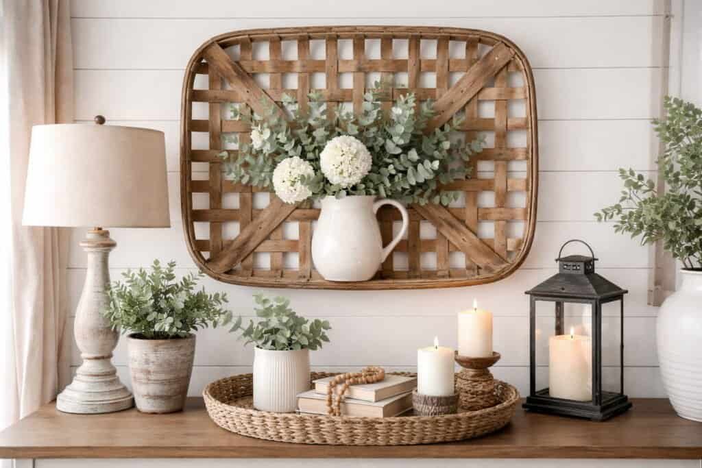 How to Decorate With a Tobacco Basket