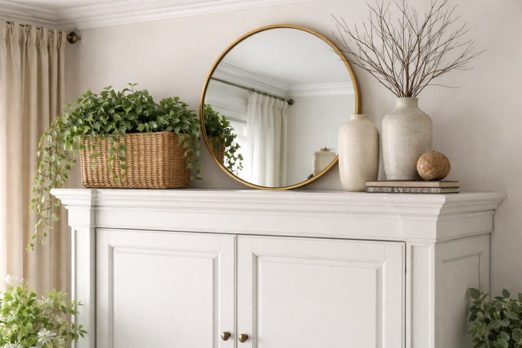 How to Decorate the Top of an Armoire
