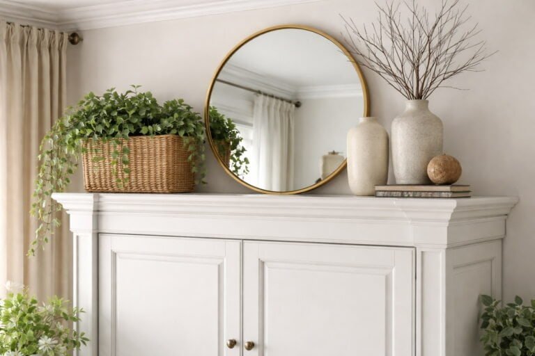 How to Decorate the Top of an Armoire