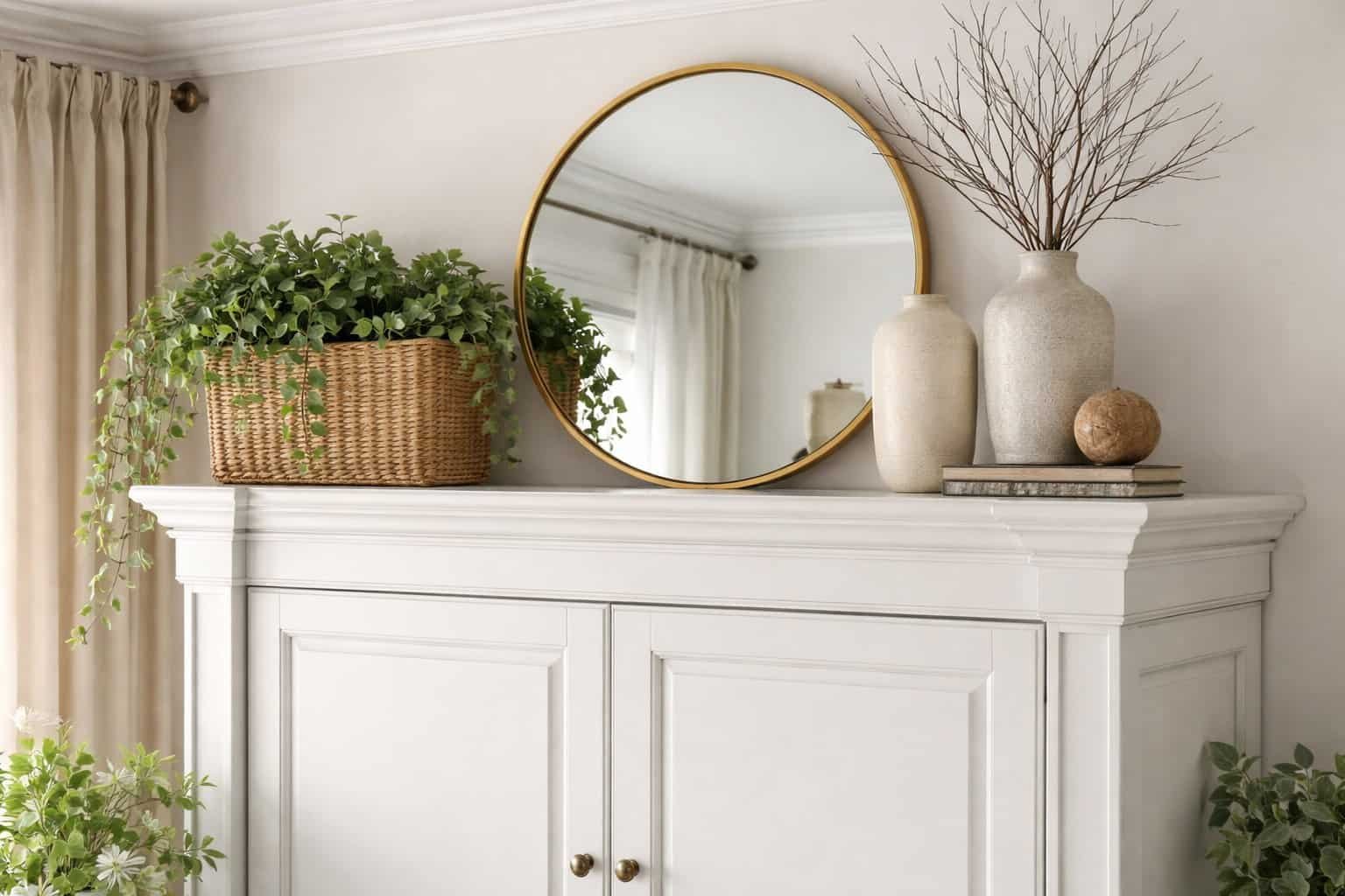 How to Decorate the Top of an Armoire