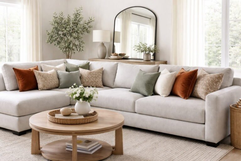 How to Style a Sectional Sofa With Pillows