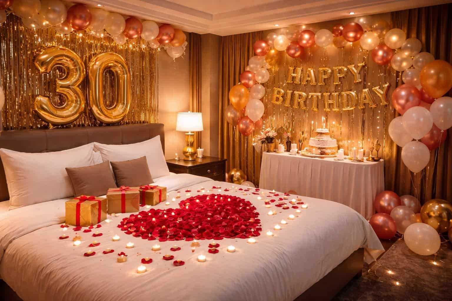 Surprise Hotel Room Birthday Party Decorations