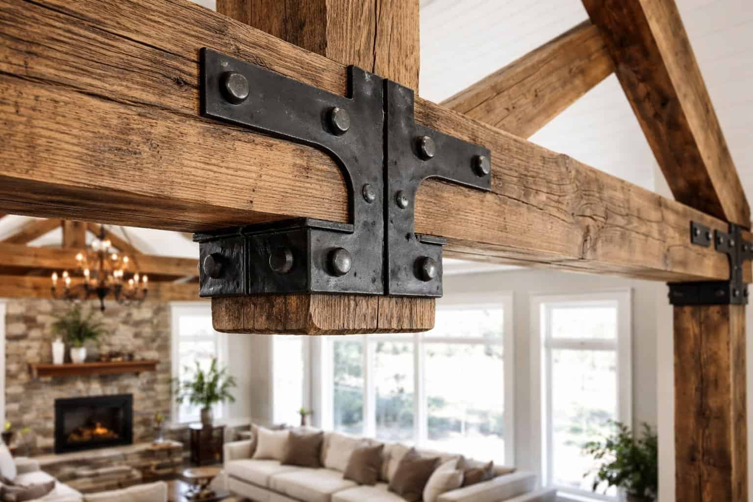 Decorative Metal Brackets for Wood Beams
