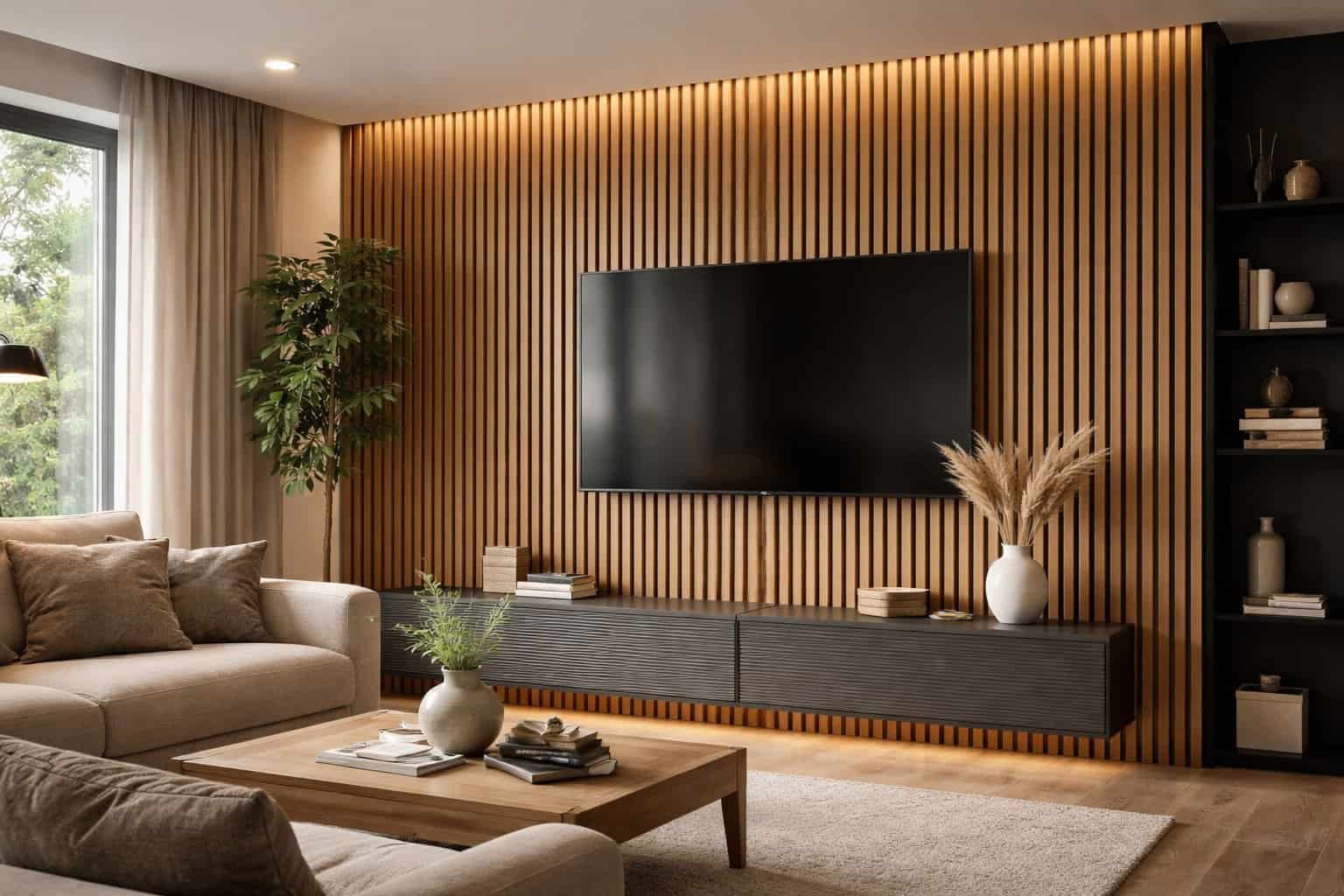 Natural Oak Decorative Slat Wall Panel